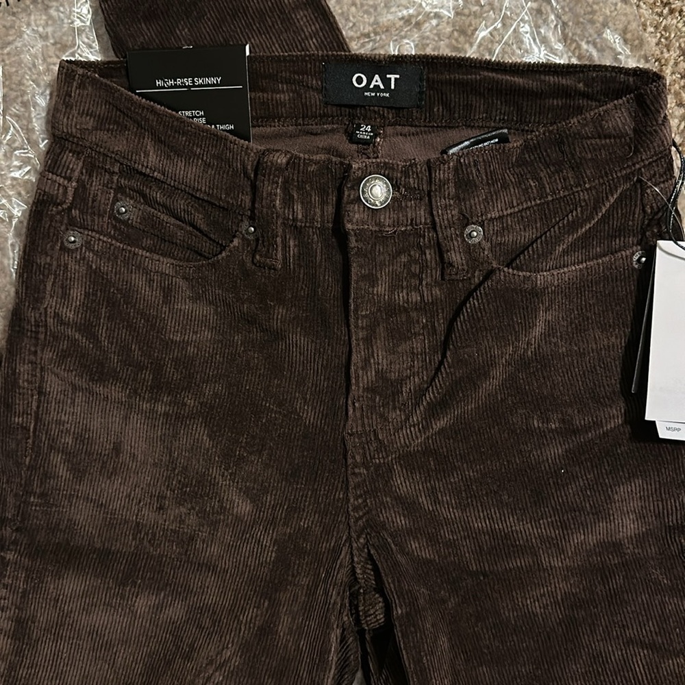 Oat New York Hi-Rise skinny Corduroy pants 24 - Picture 4 of 6